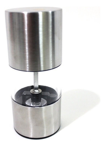 Moedor De Sal Tempero Pimenta Aço Inox Acrilico Pequeno
