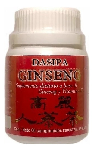 Ginseng X 60 Comprimidos Laboratorio Dasipa - Dw Sabor Neutro