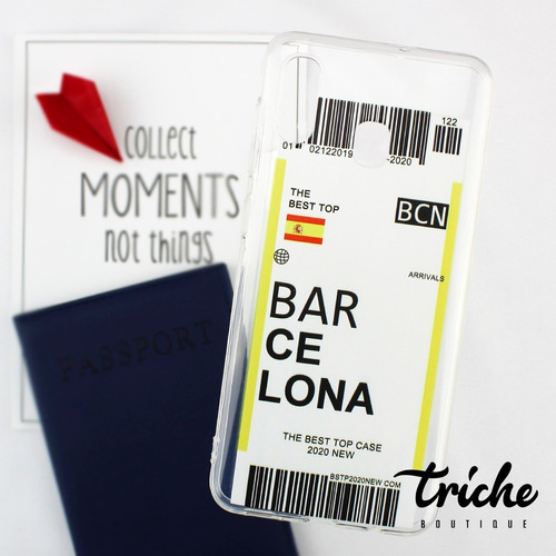 Funda Case Triche Tpu Ticket Viaje Para Galaxy A20 / A30