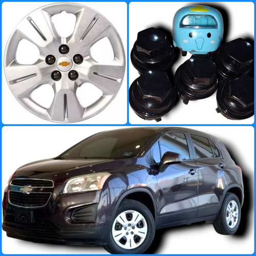 Kit 5 Capuchones Tuercas Para Tapón Original Chevrolet Trax (Usado)