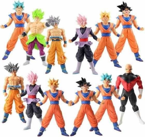 Muñecos Dragon Ball Z Goku Black Ultra Instinto 18 Cm