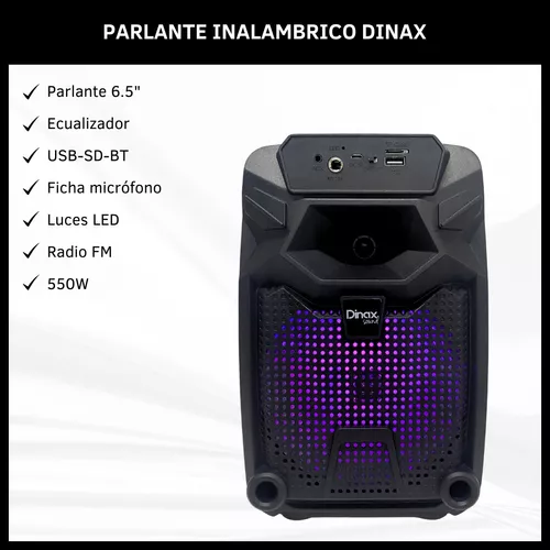 Parlante Bluetooth Portátil Led Inalámbrico Usb Radio Fm