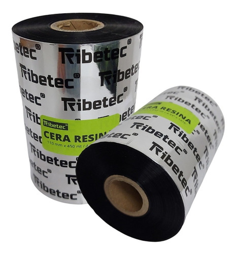Ribbon De Cera Resina 110x450 Mts Para Impresora De Etiqueta