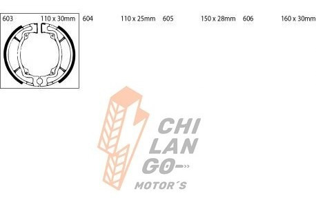 Balata De Tambor Para  Kawasaki Klt 200 C1/c2/a1/a4a 81-84