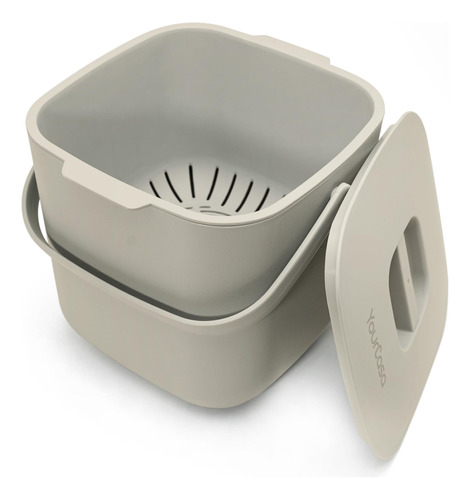 Yourcasa® Contenedor De Compost De Cocina Con Tapa, 1.85 Gal