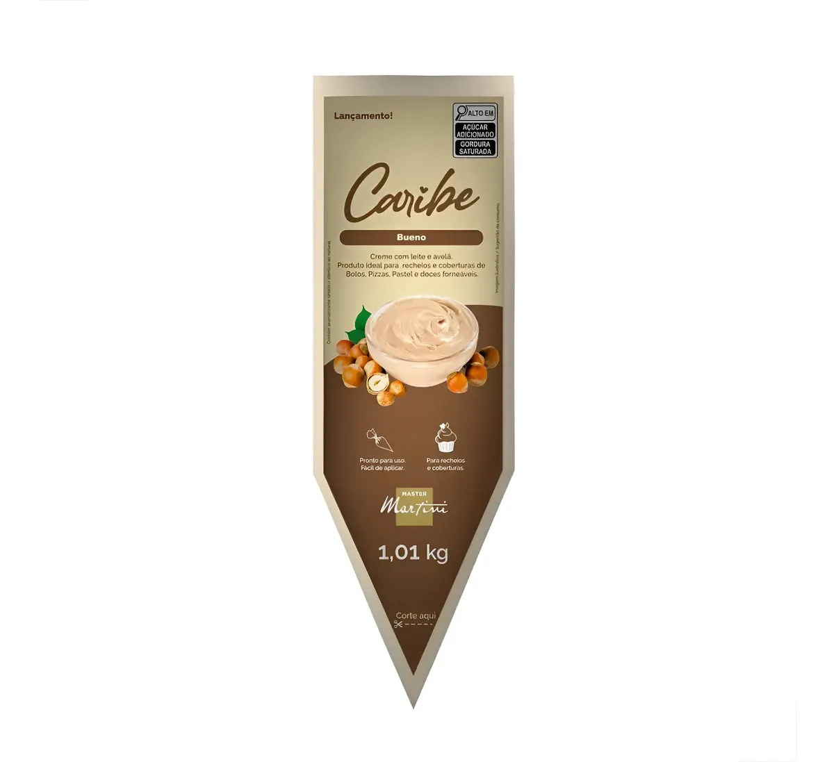 Creme Recheio Caribe Bueno Avelã 1,01kg