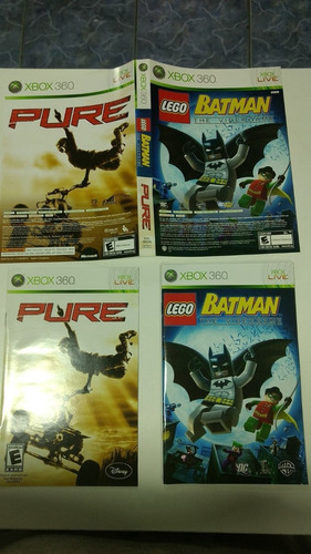 Manual Original Pure E Lego Batman Microsoft Xbox 360