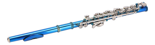 Flauta Piccolo Piccolo De Cuproníquel Azul Con Clave En E (6