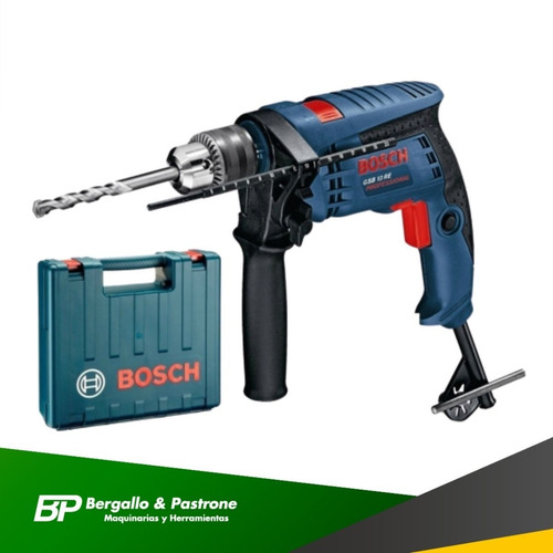 Imagen 2 de 8 de Taladro Percutor Professional Bosch Gsb 13 Re 650w C/maletin