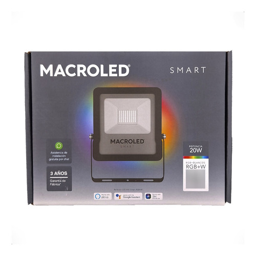 Reflector Smart Rgb 20w Amazon Alexa Y Google Intemperie