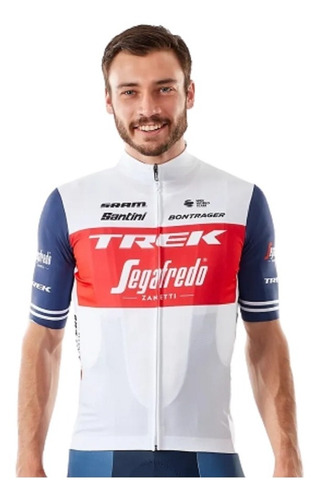 Camiseta De Ciclismo Masculina Equipe Trek-segafredo Santini