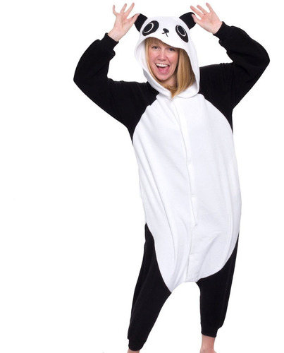 Pijama Kigurumi Animales - Panda -  Niños Y Adultos Enteros