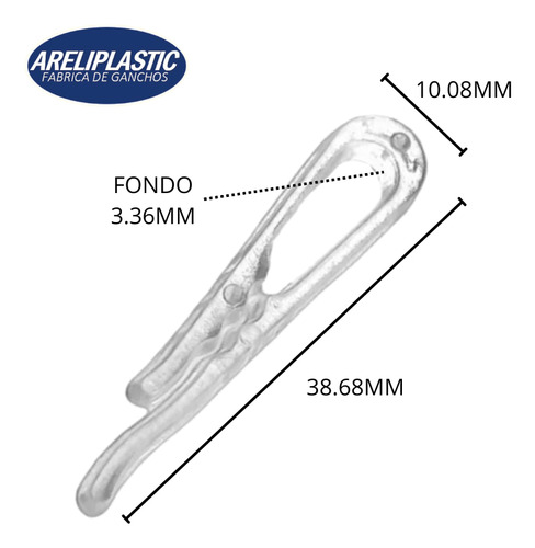 Clips Sujeta Mangas De Camisa Transparentes Caja Con 10,000