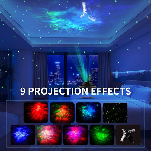 Lámpara De Proyección Ufo Star Night Light Galaxy Projector