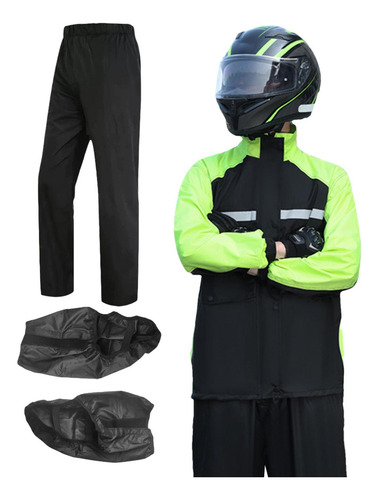 Traje De Lluvia Para Motocicleta Hombre Chaqueta Impermeable