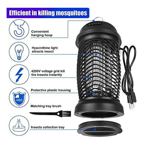 Matamosquitos Con Luz Ultravioleta Para Atraer Mosquitos