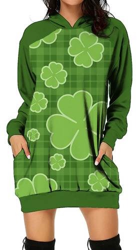 Vestido K Para Mujer Con Estampado Del Día De San Patricio Y