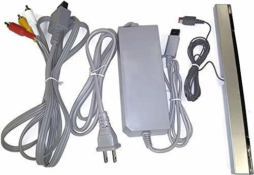 Wii Juego De Cables Ac Fuente De Alimentación /adaptador Av
