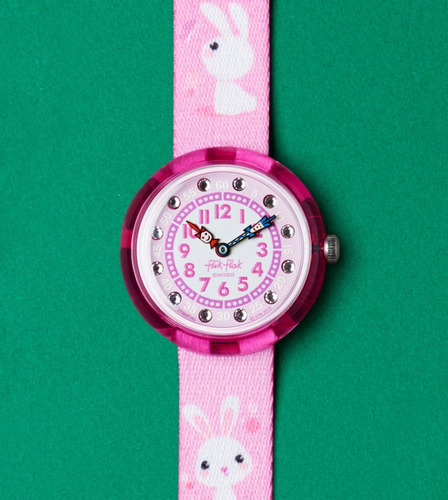 Reloj Flik Flak So Cute Fbnp143 Color de la correa Rosa Color del bisel Fucsia