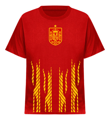 Remera España Selección Futbol Algodón