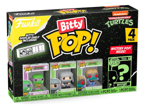 Funko Bitty Pop! Tmnt Tortugas Ninja - Donatello 4 Pack