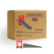 Comprar 1.000 Clips Nivelador Espaçador Slim 3mm Premium + 100 Cunhas Perfect Piso - - Ferramenta nivela Porcelanato azulejo Ceramica e outros revestimentos de Parede.