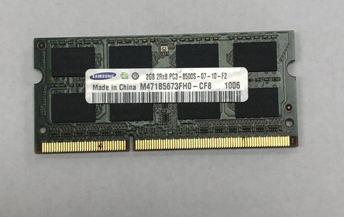 Memoria Sodimm De 2gb Pc3 Samsung Interno Para Laptop!