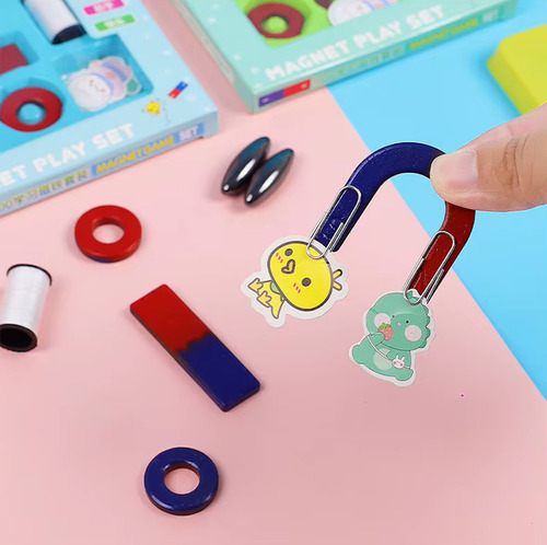 Set De Imanes Escolares Juego Magnetico Aprendizaje Niña