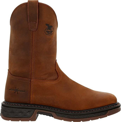 Georgia Boot Mens Square Toe Pull On 8&#34; Electrical Haza.