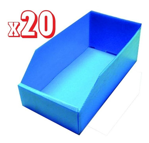 Caja Plastica Corrugado Gaveta Organizador (30x15x11) Pack X 20 Me