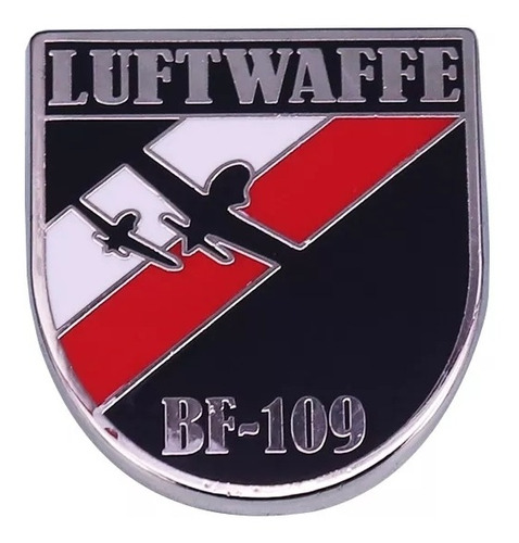 Pin Militar, Metal Esmaltado, Lufthwaffe Bf-109