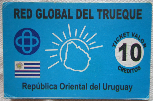 Billete Trueque Uruguay 10 Creditos Nodo Punta De Rieles