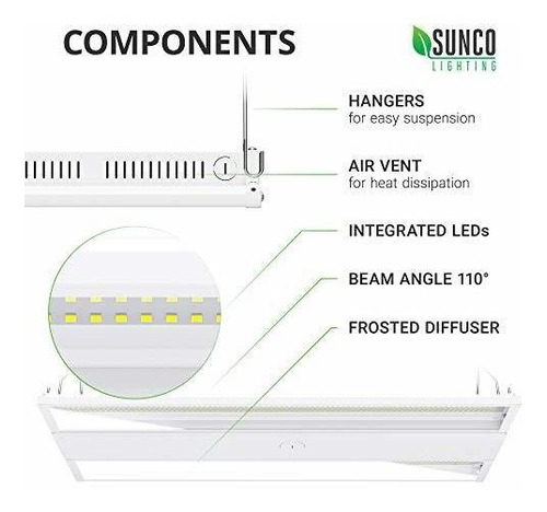 Lighting Lote 2 Luz Led Lineal Bahia Pie 400 Hid Reemplazo T