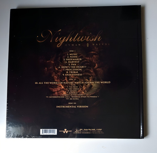 Earbook 3 Cds Nightwish - Human Ii Nature (2020) Made In Eu
