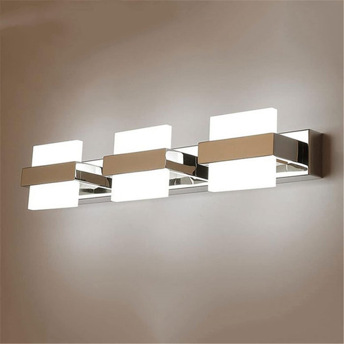 Aui Aplique Pared Moderno Luz Led Espejo Cristal Gota Lluvia