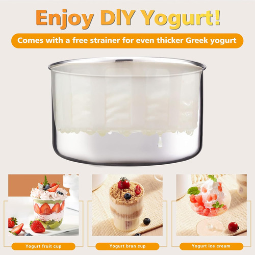 Maquina De Yogur, Maquina De Yogur Griego Con Control De ...