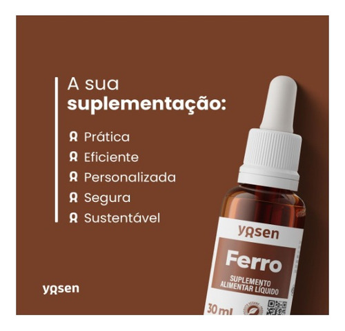 Ydrosolv Ferro 30ml Suplemento Alta Absorção Yosen