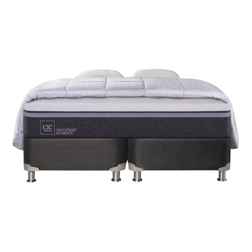 Cama Americana King Cic Ortopedic Advance + Set Textil