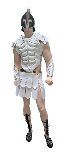 Disfraz De Romano Armadura Gladiador Disfraz De Aquiles Para Adulto M2