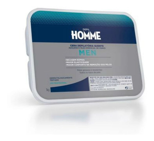 Depil Homme Cera Depilatória Quente Azuleno 1kg