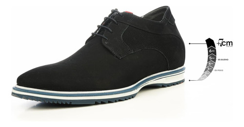 Zapato Cacual Hombre Barret Negro Max Denegri +7cms