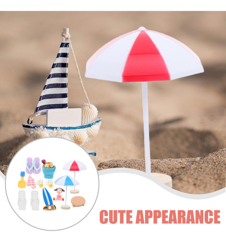 13 Piezas De Accesorios De Playa En Miniatura: Playa De Resi