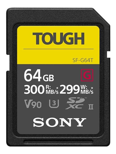Tarjeta De Memoria Sdxc Sony Tough-g, 64gb