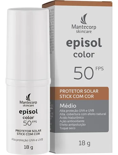 Protetor Solar Episol Color Stick Médio