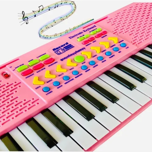 Imagen 2 de 3 de Piano Electrico Teclado Piano Musical Teclado Niños 37 Tecla