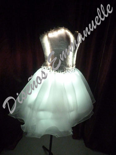 Vestido Led Luces 15 Años Fiesta Novias