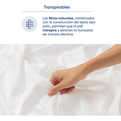 Juego De Sábanas Luuna Algodón Satín, Queen Size