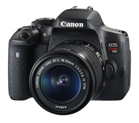 Camara Canon Rebel T6i 750d Con Lente 18-55mm Stm Dslr Nueva