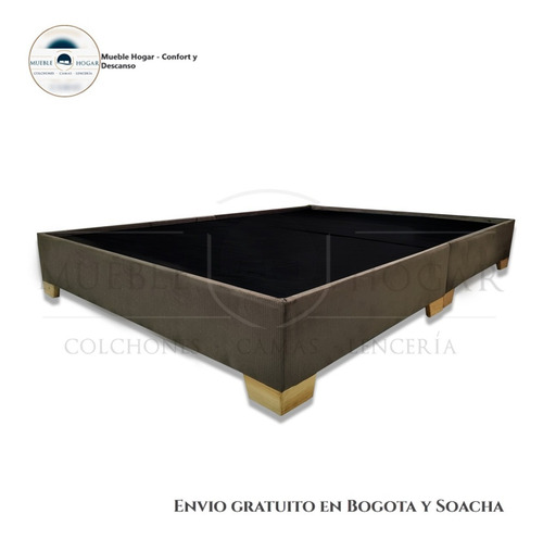 Base Cama Sencilla 100x190 Premium Madera + Envió Gratis Btá