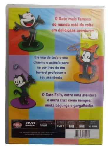 O Gato Felix Novas Aventuras Com 3 Historias Dvd Novo Filme